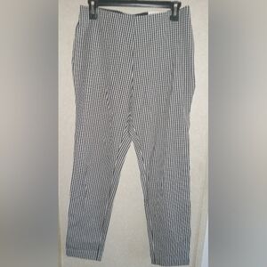 Stretch Gingham Skinny Ankle Pant